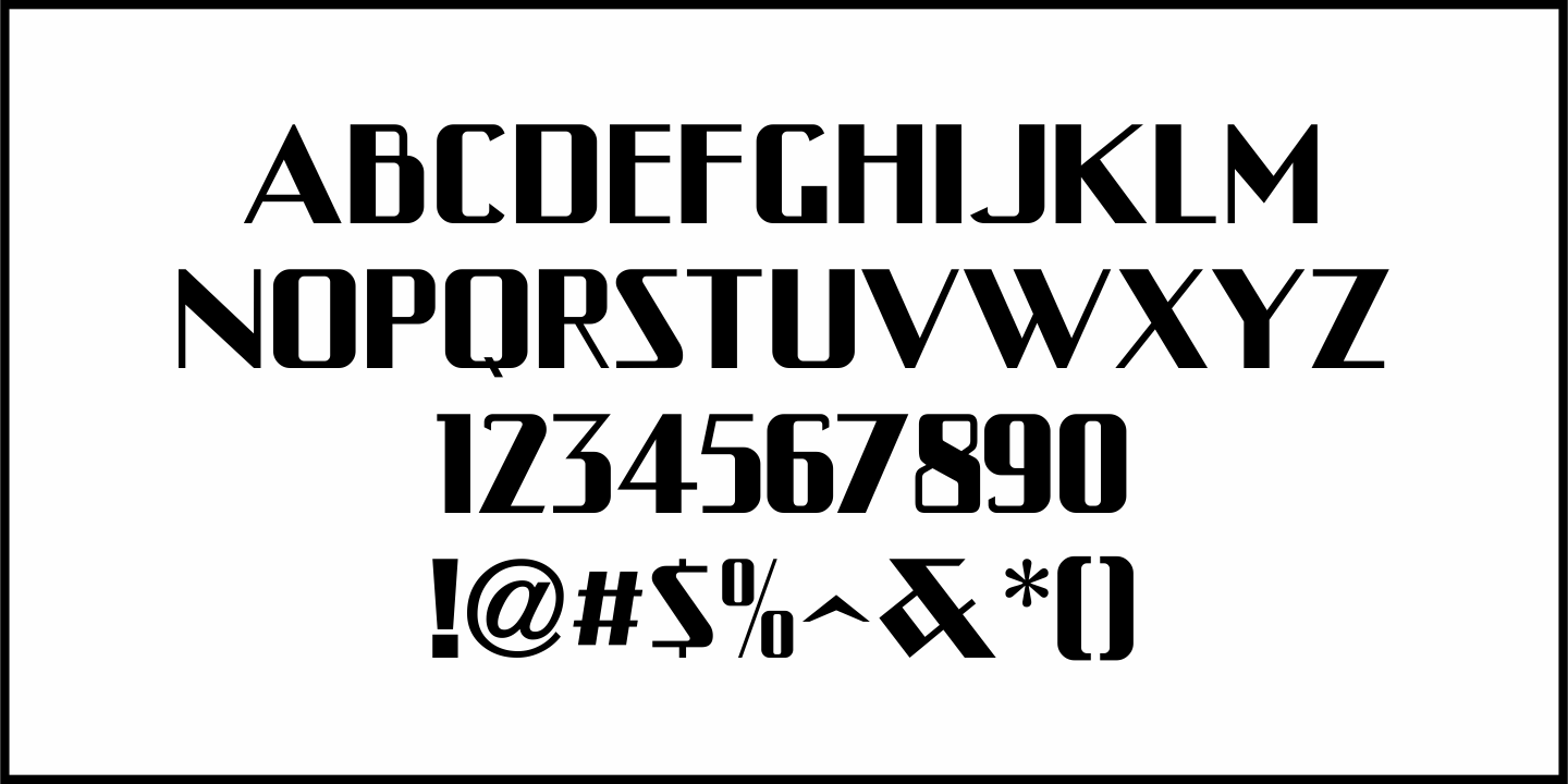 Precast Sign Font Poster #3