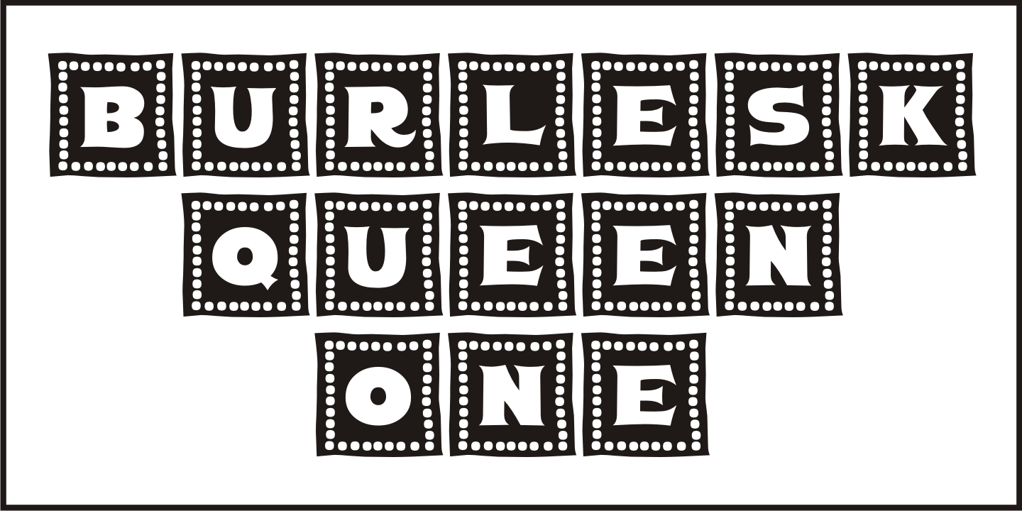 Burlesk Queen Font Poster #2