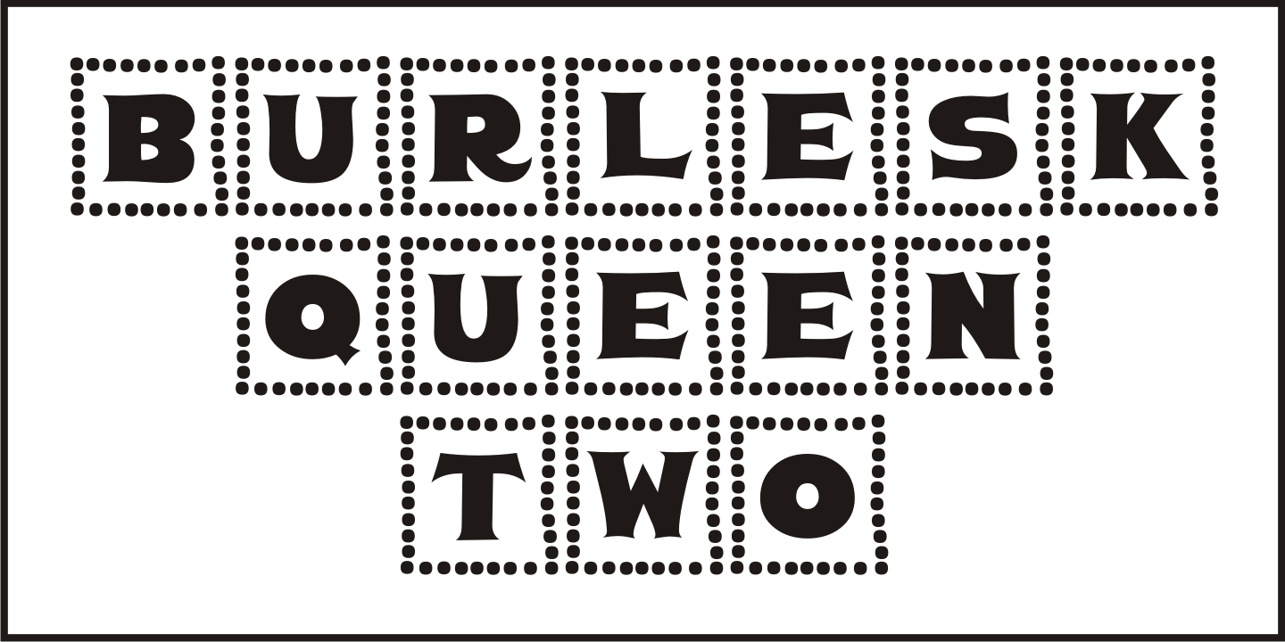 Burlesk Queen Font Poster #4