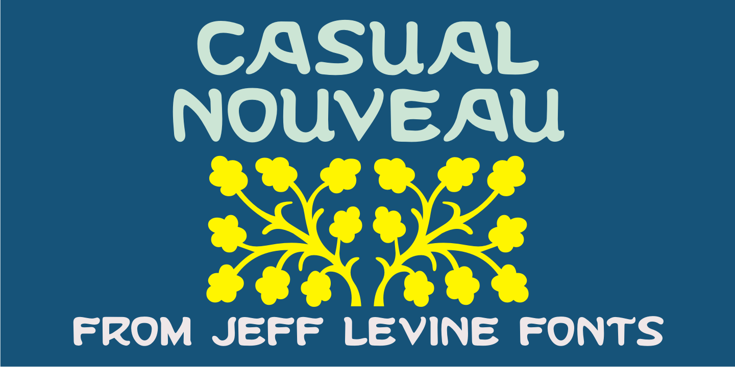 Casual Nouveau Font Poster #1