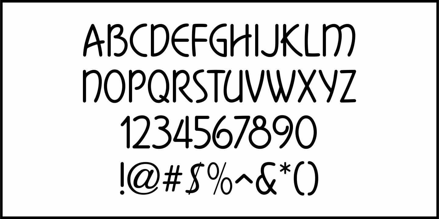 Date Book Font Poster #1