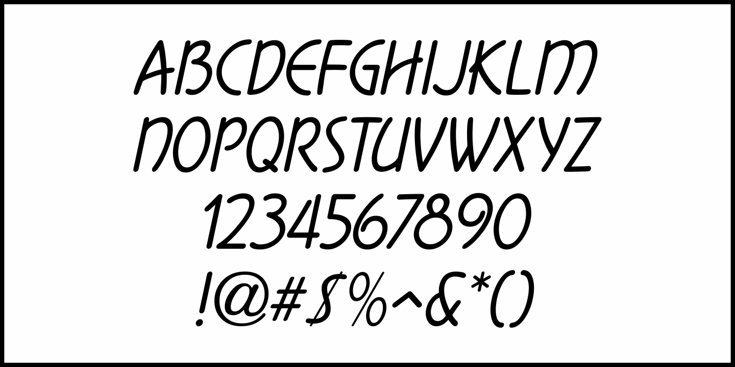 Date Book Font Poster #1