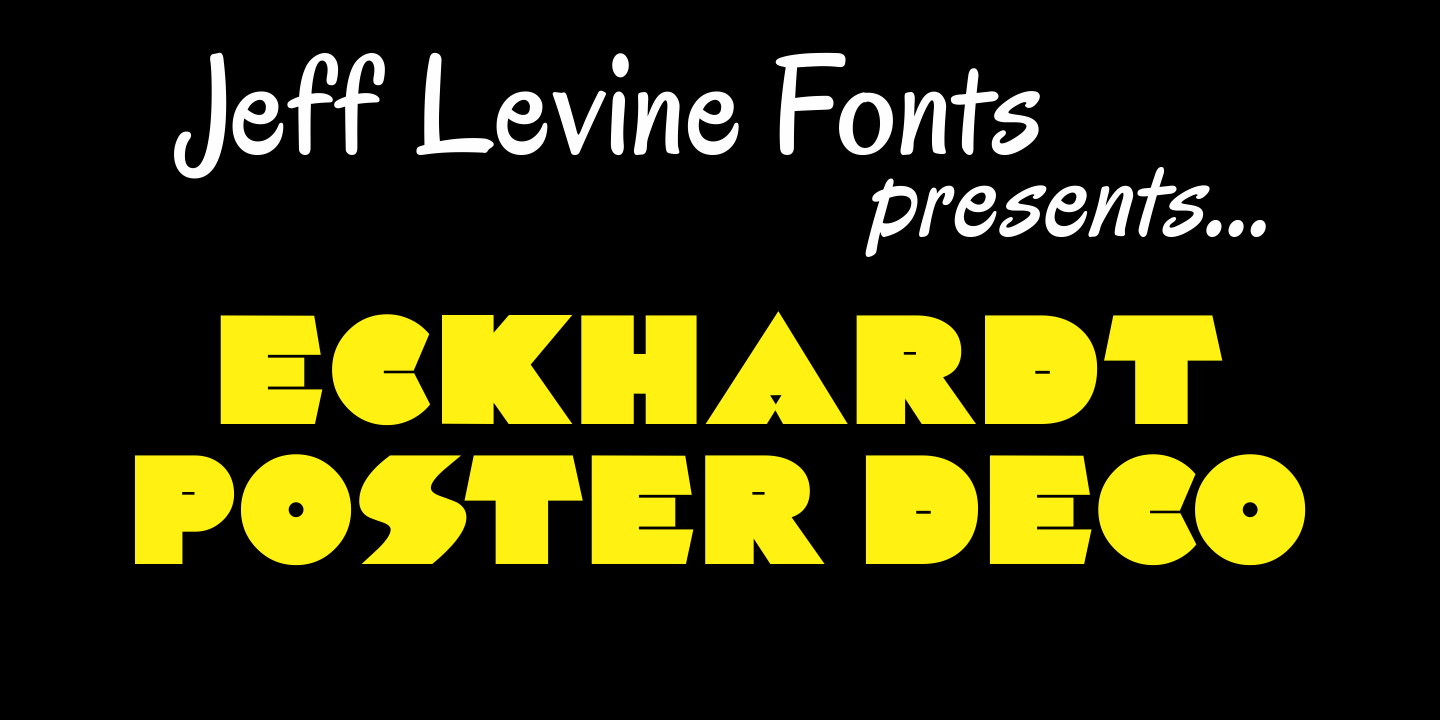 Eckhardt Poster Deco Font Family Poster