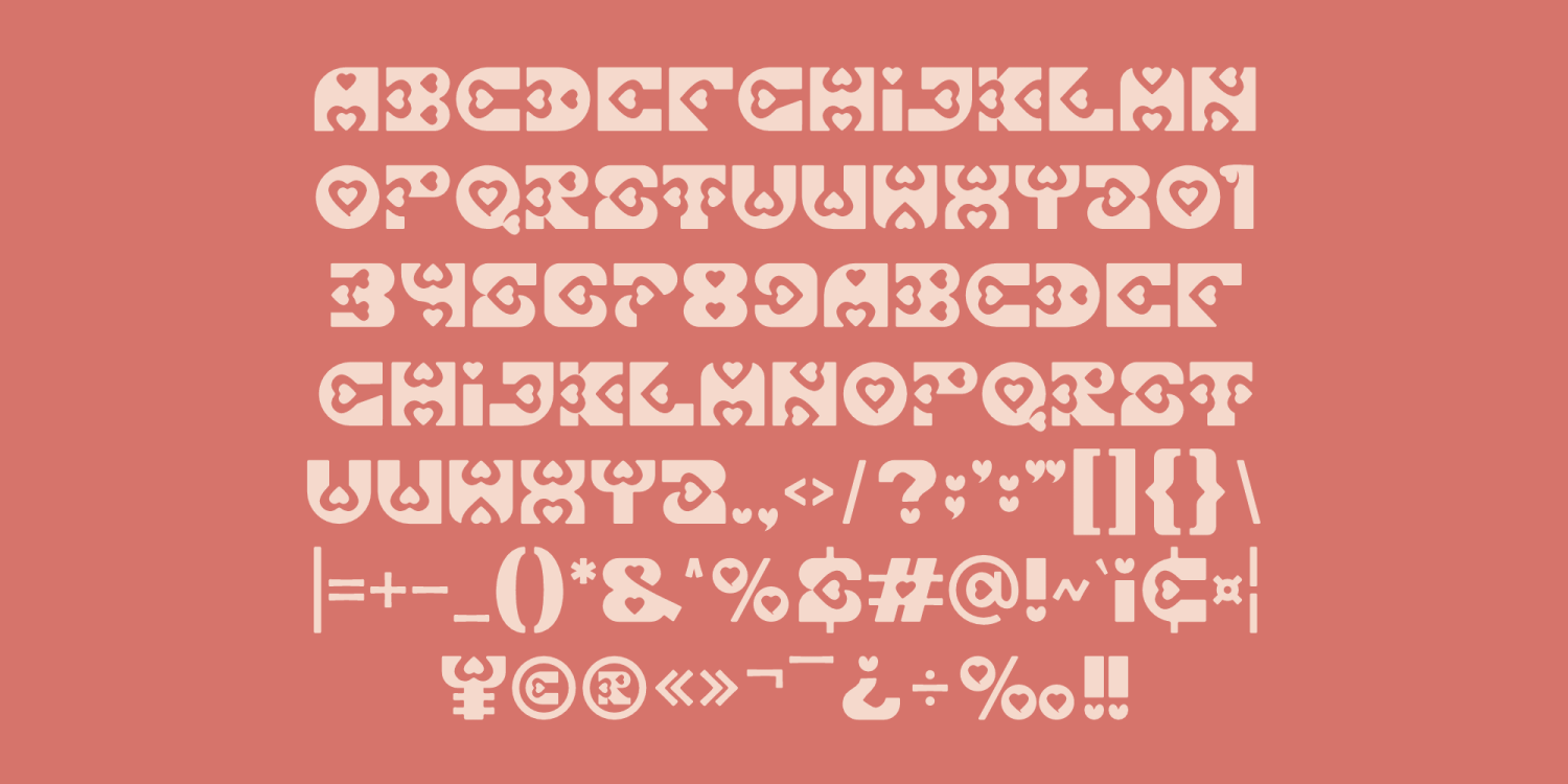 Love Land Font Poster #1