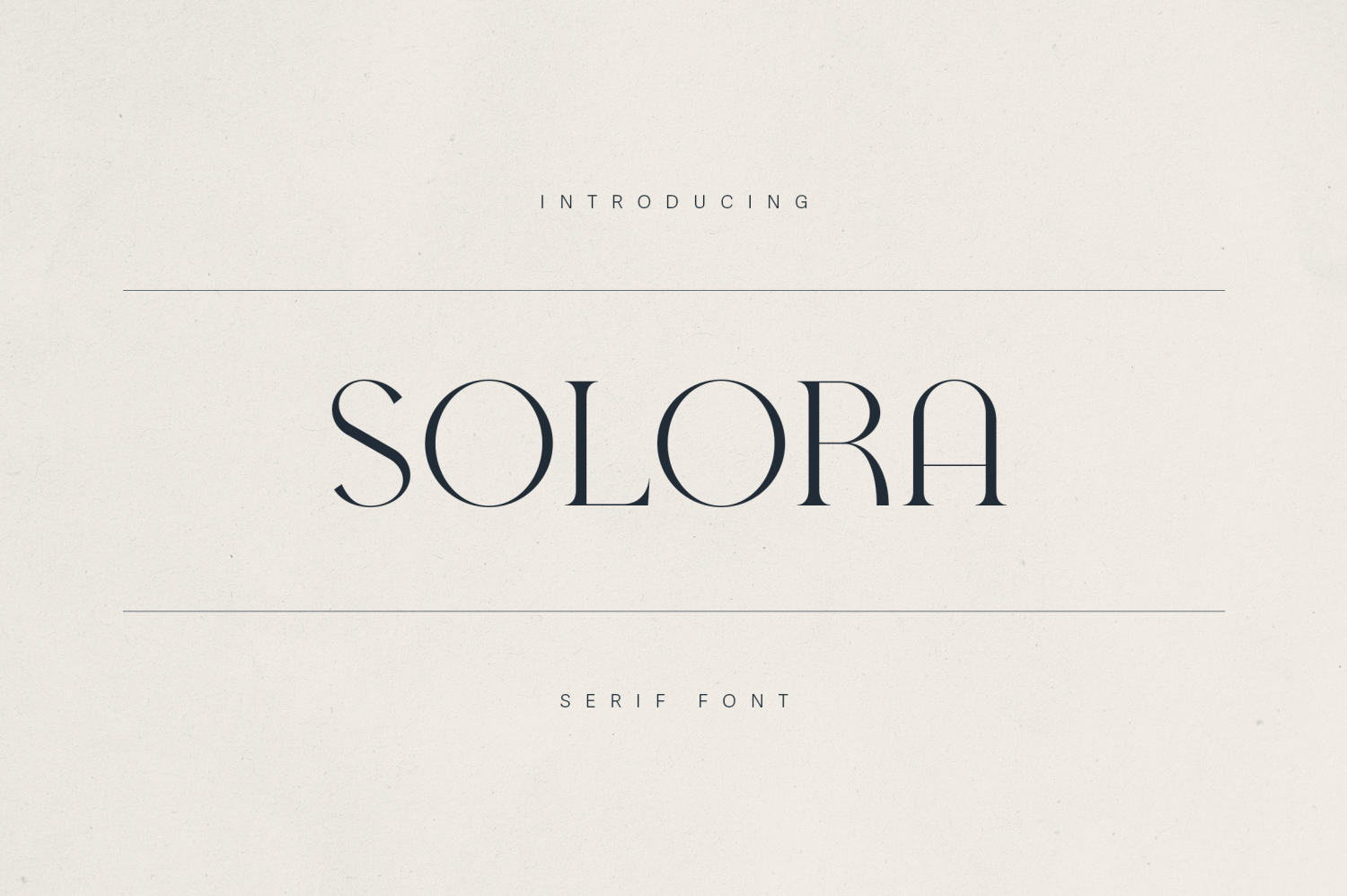 Solora Font Poster #1