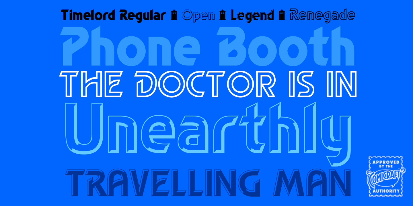 Timelord Font Poster #1