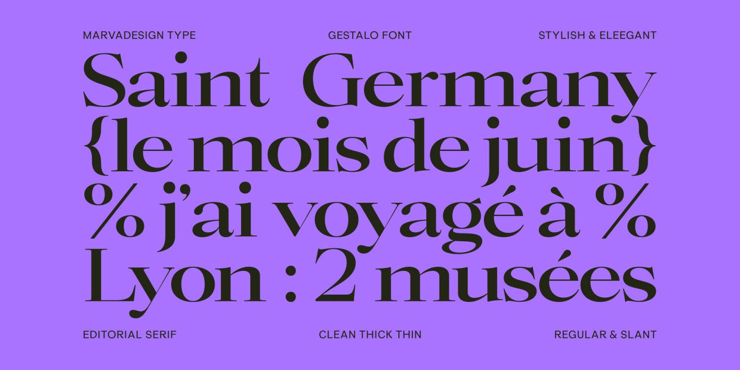 Gestalo Font Poster #10