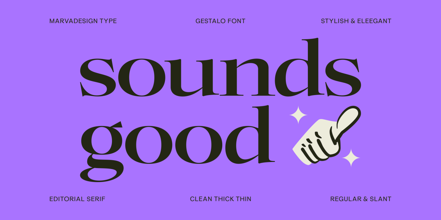 Gestalo Font Poster #2