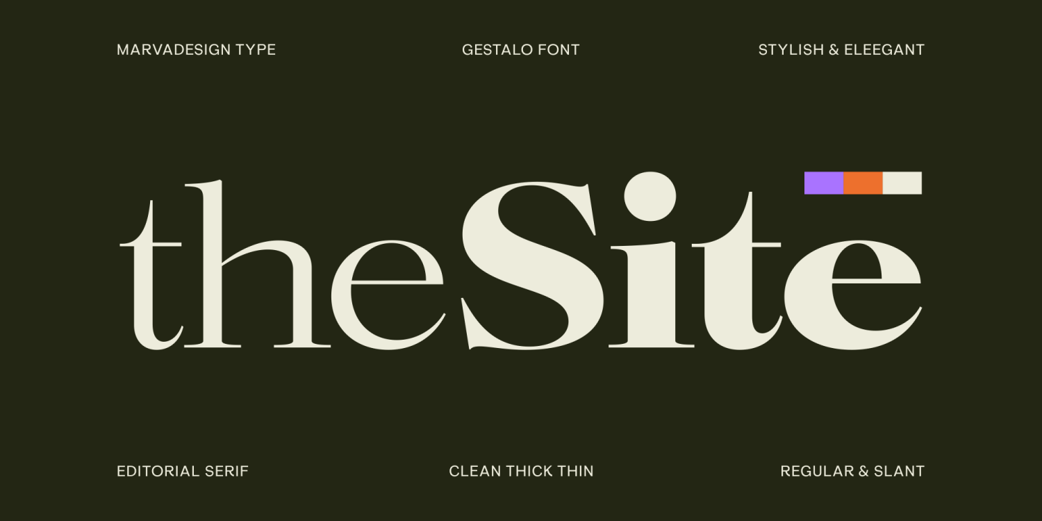 Gestalo Font Poster #3