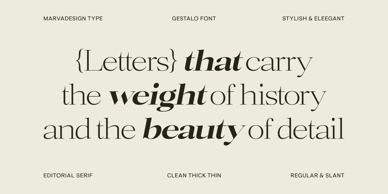 Gestalo Font Poster #5