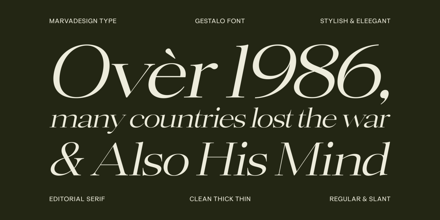 Gestalo Font Poster #7
