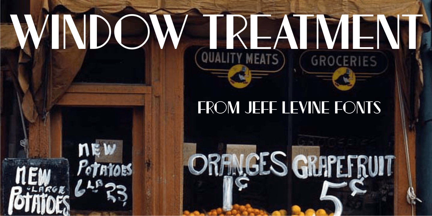 Window Treatment Font Poster #1