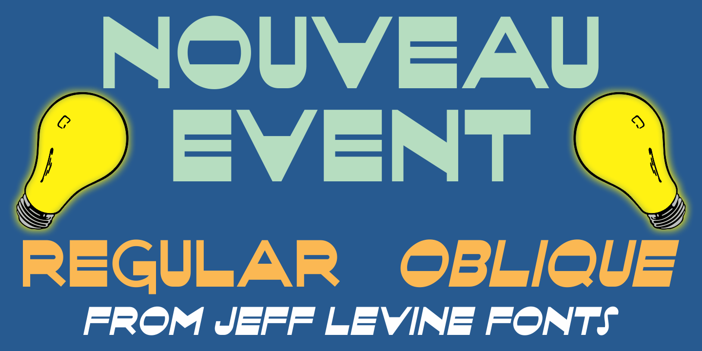 Nouveau Event Font Poster #1