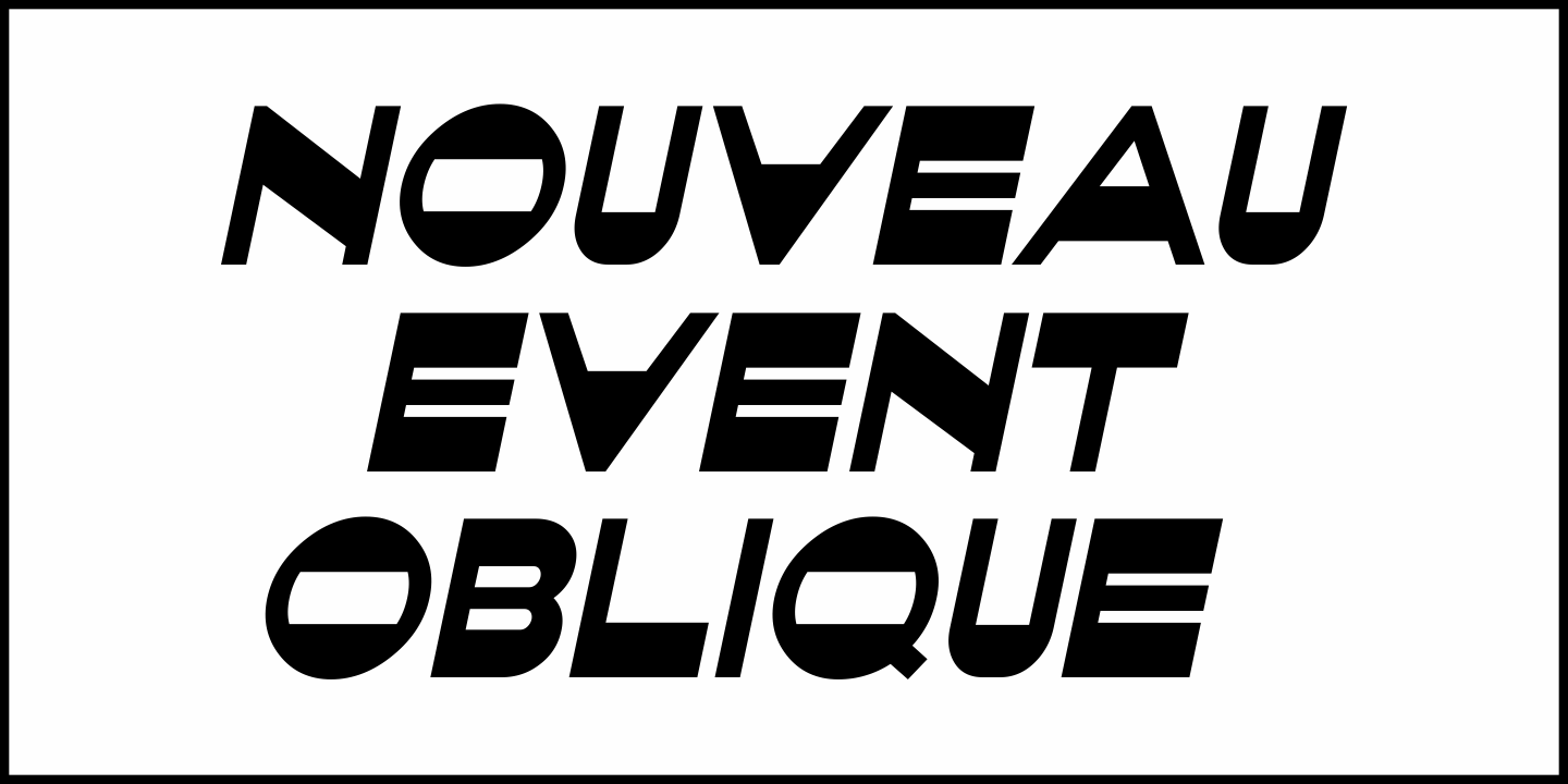 Nouveau Event Font Poster #1