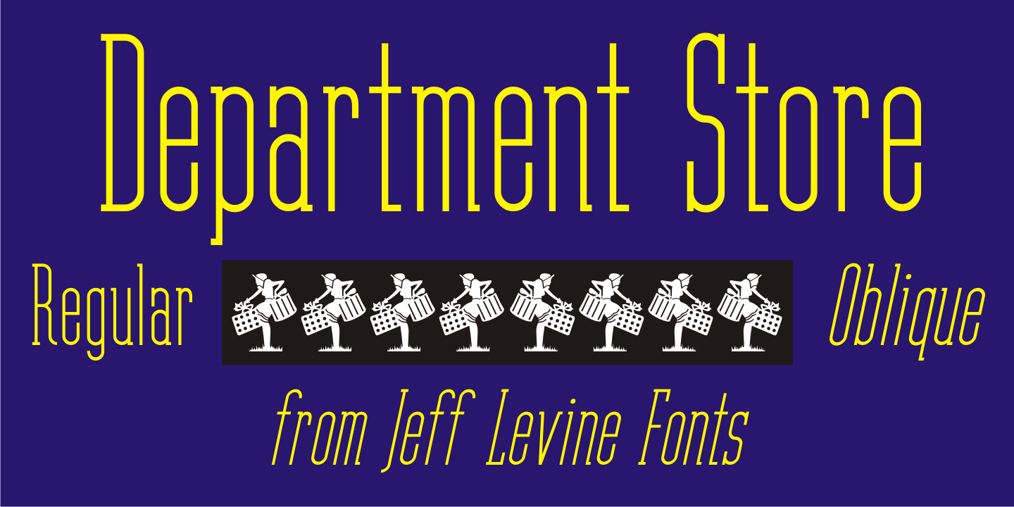 Department Store Font Poster #1