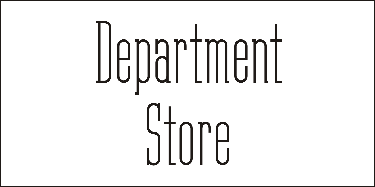 Department Store Font Poster #2