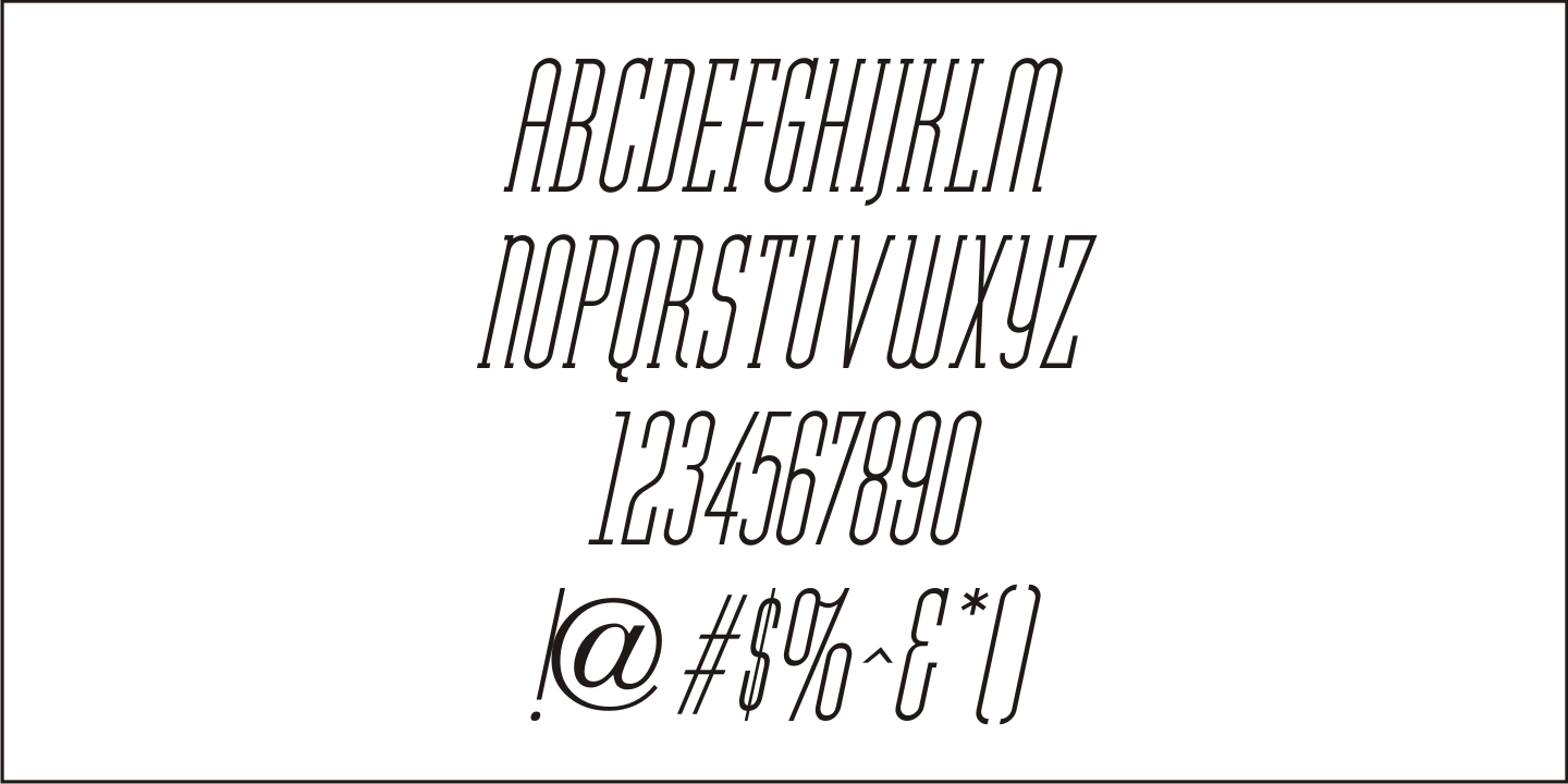 Department Store Font Poster #5