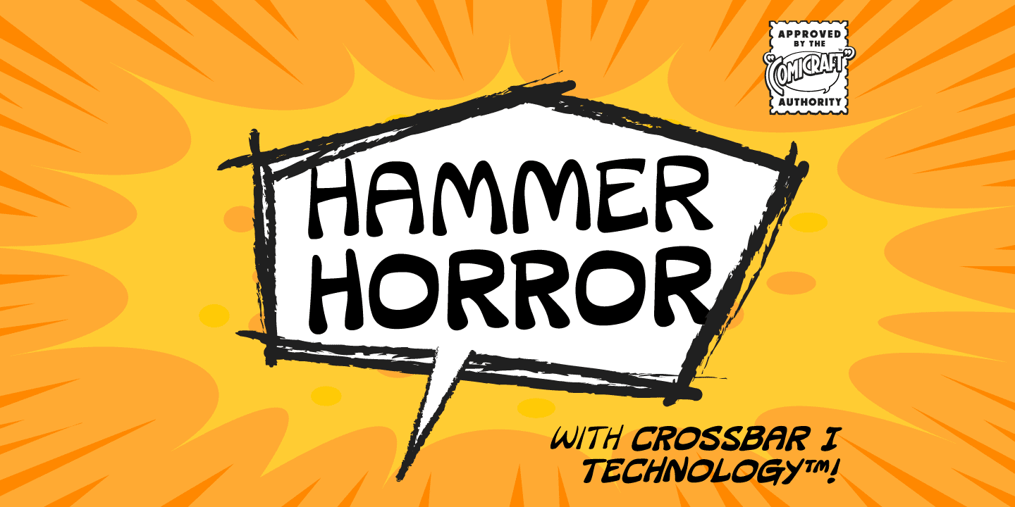 Hammer Horror Font Poster #1