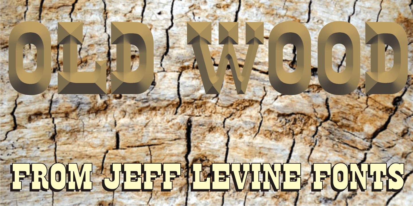 Old Wood Font Poster #1