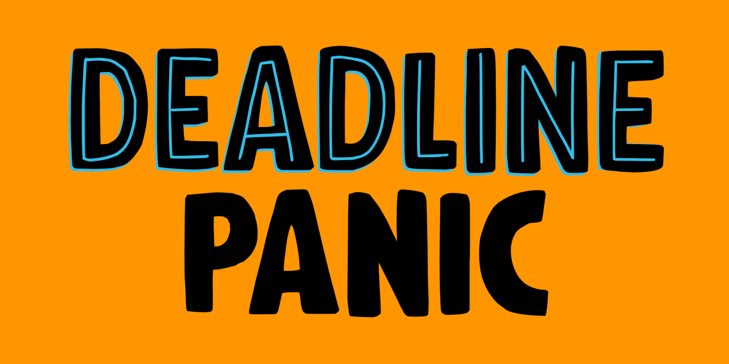 Deadline Panic Font Poster #1
