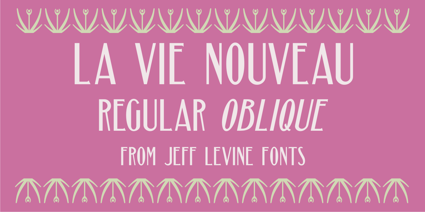 La Vie Nouveau Font Family
