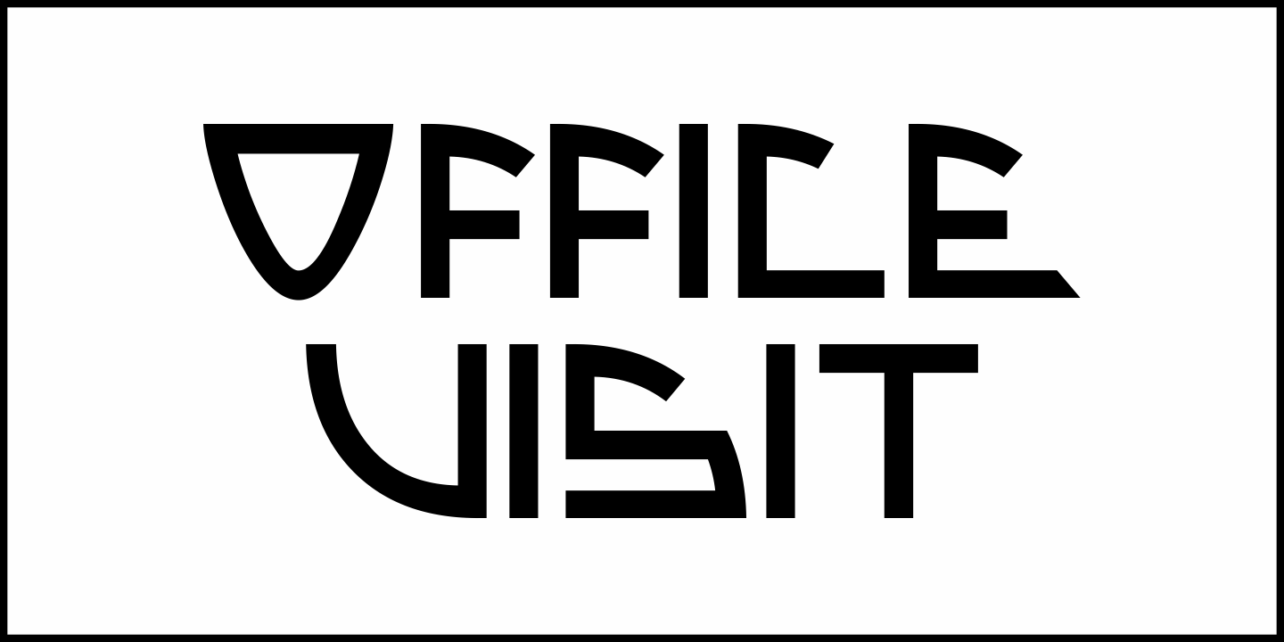 Office Visit Font Poster #2