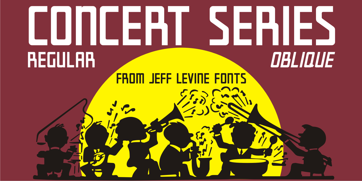 Concert Series Font Family Poster