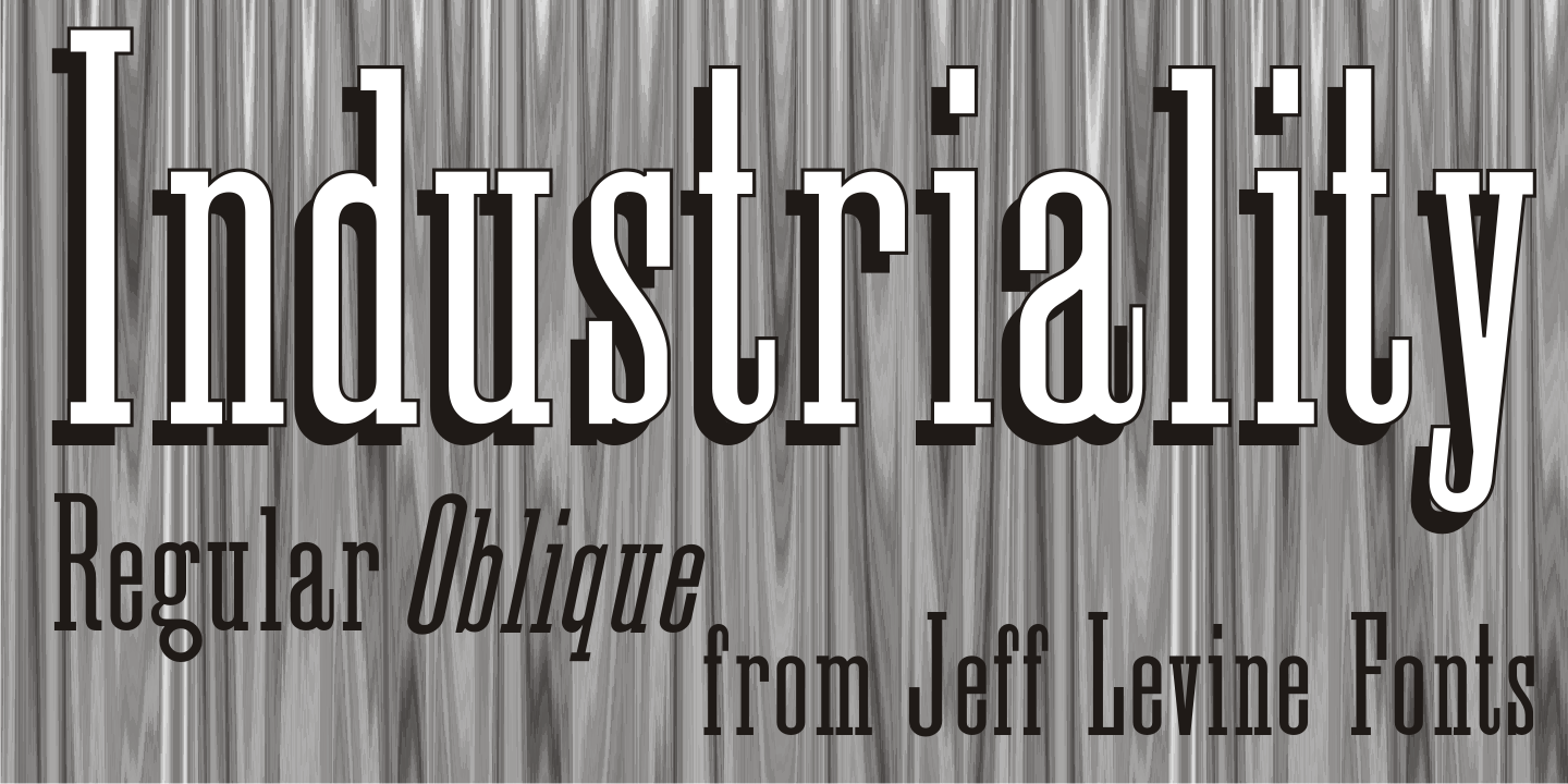 Industriality Font Poster #1