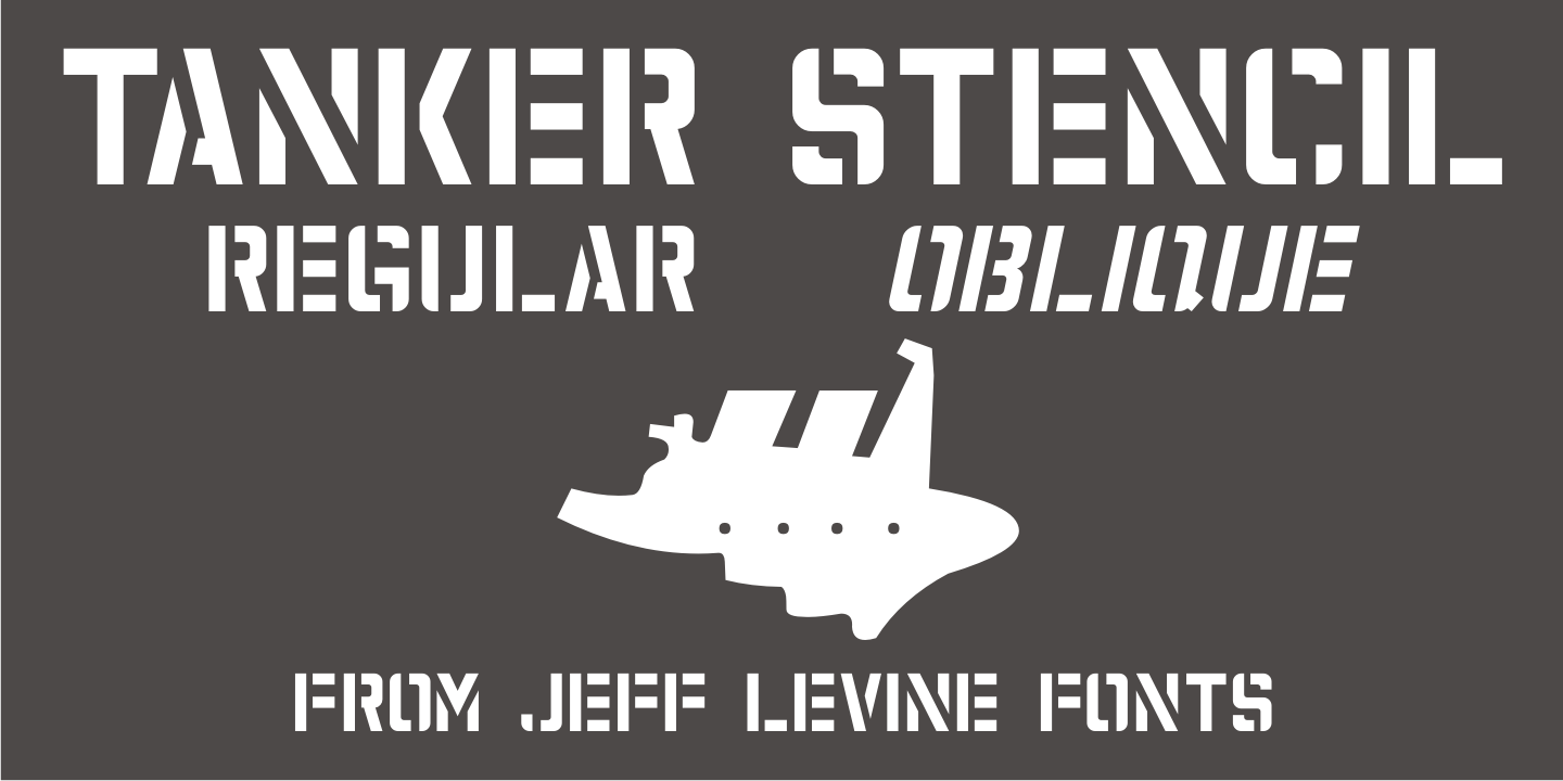 Tanker Stencil Font Poster #1