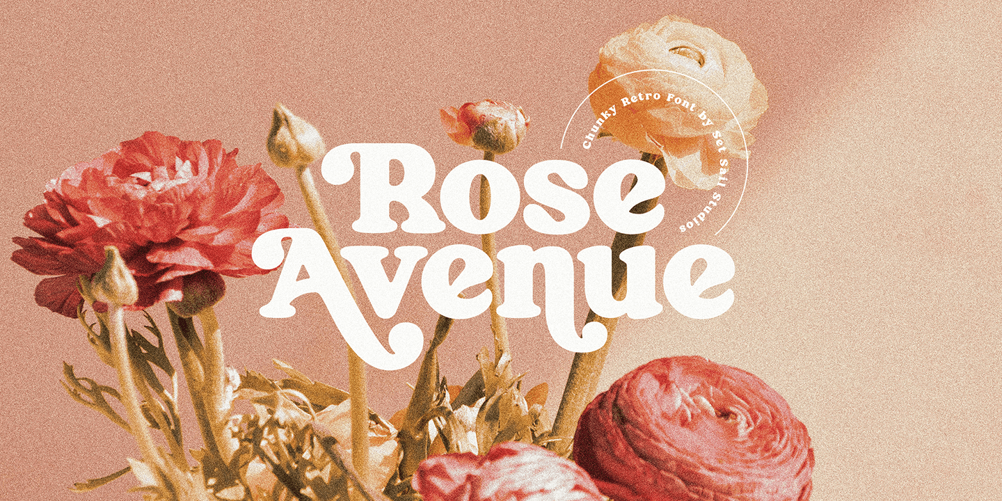 Rose Avenue Font Poster