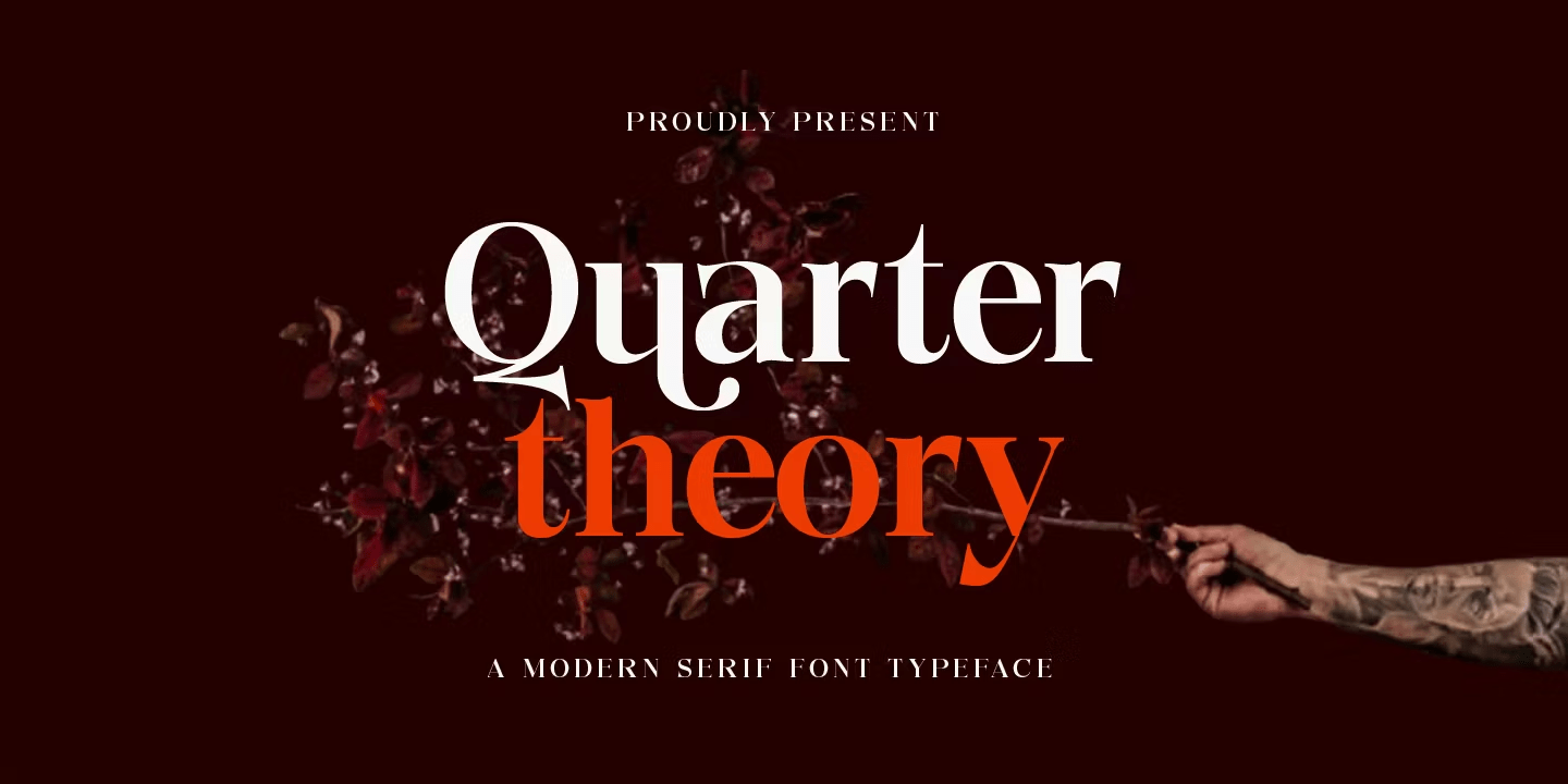 Quarter Theory Font Poster #1