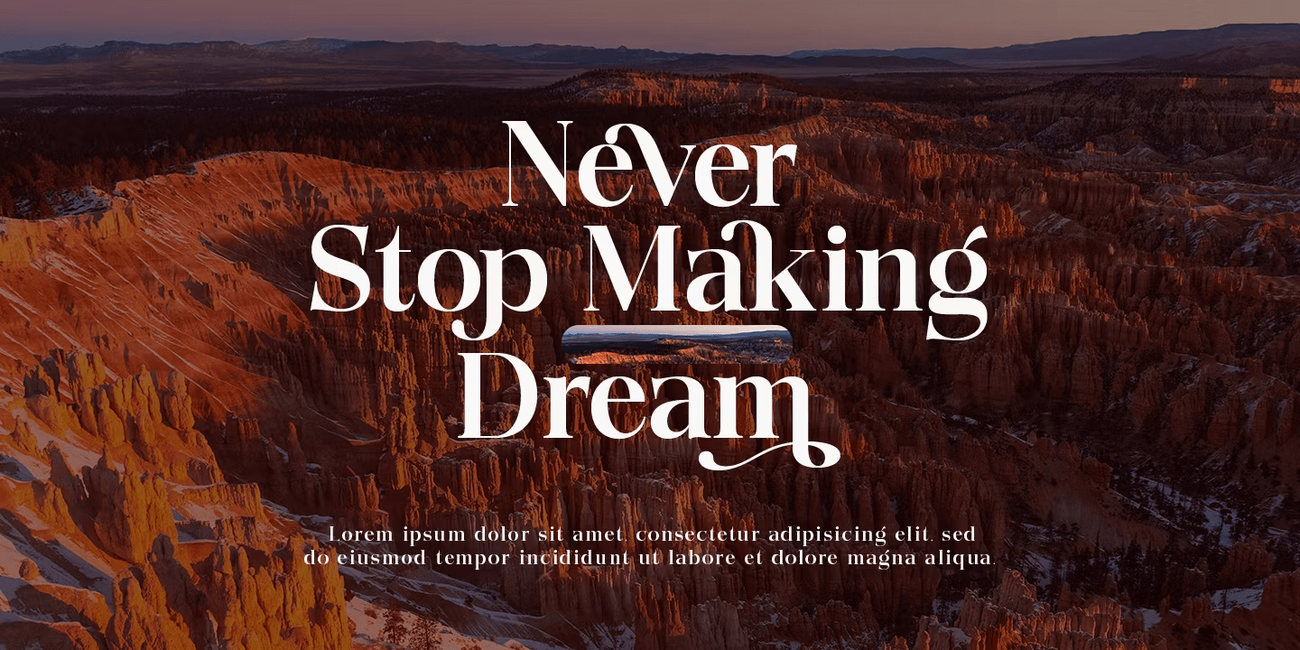 Quarter Theory Font Poster #10