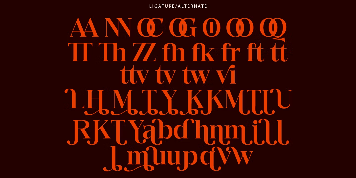 Quarter Theory Font Poster #5