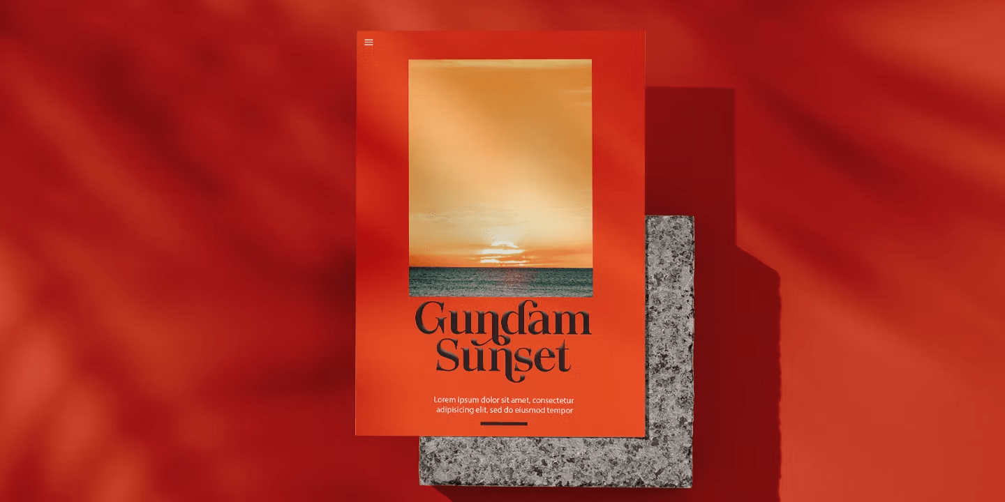 Quarter Theory Font Poster #6