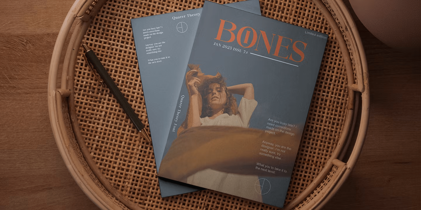 Quarter Theory Font Poster #7