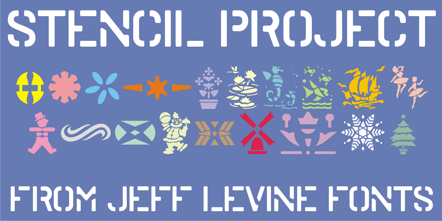 Stencil Project Font Poster #1