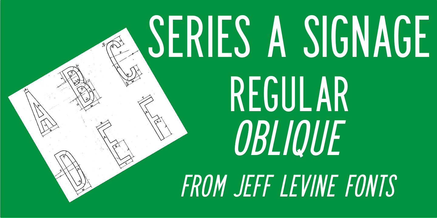 Series A Signage Font Family Poster