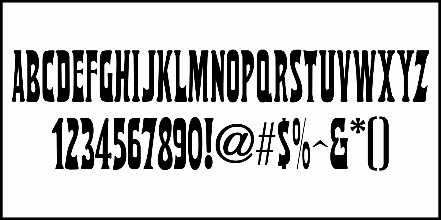 Nouveau Condensed Font Poster #3