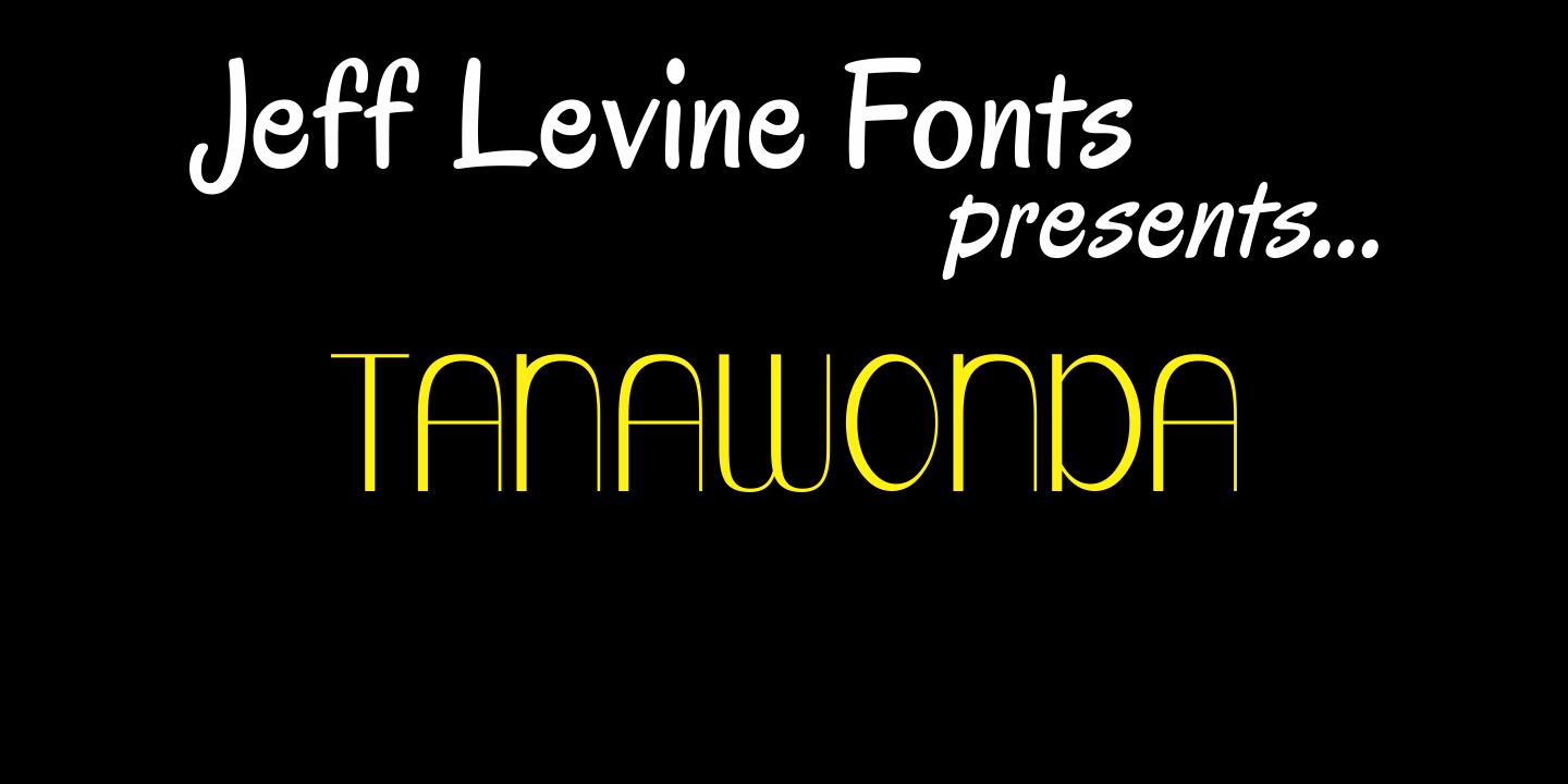 Tanawonda Font Poster #1