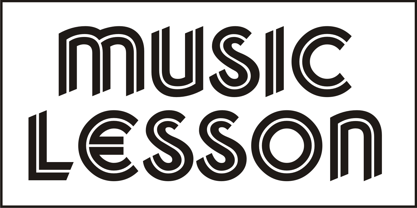 Music Lesson Font Poster #2