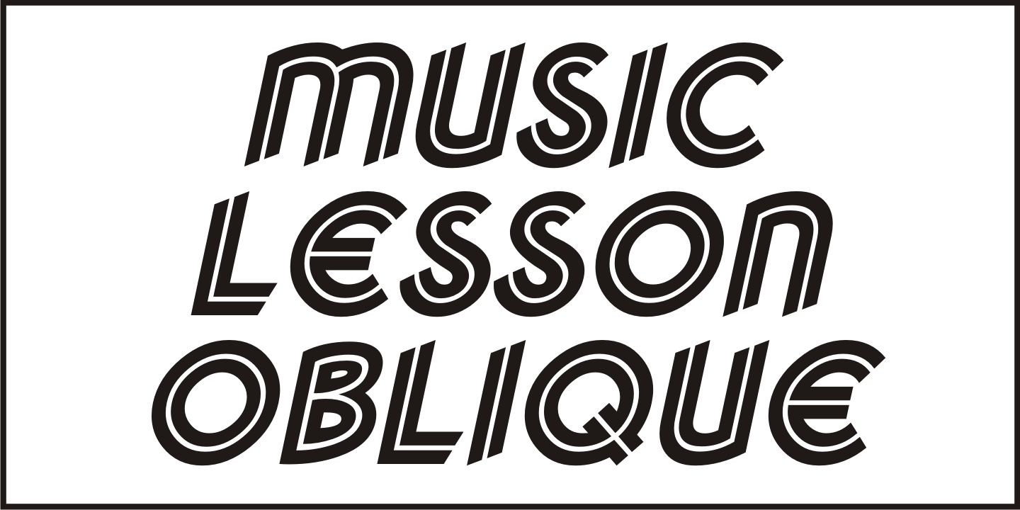 Music Lesson Font Poster #4