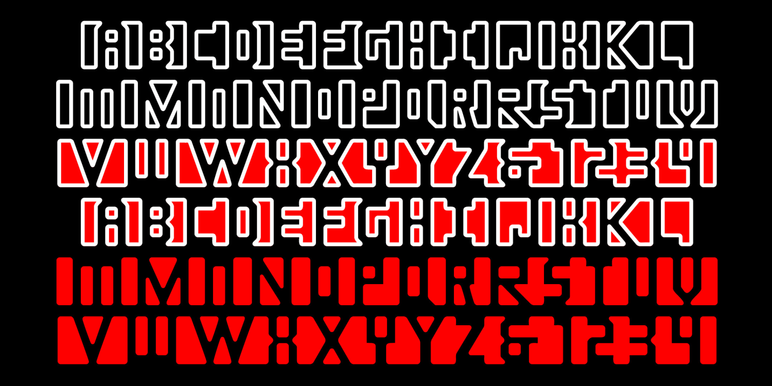 Aperture Font Family Poster