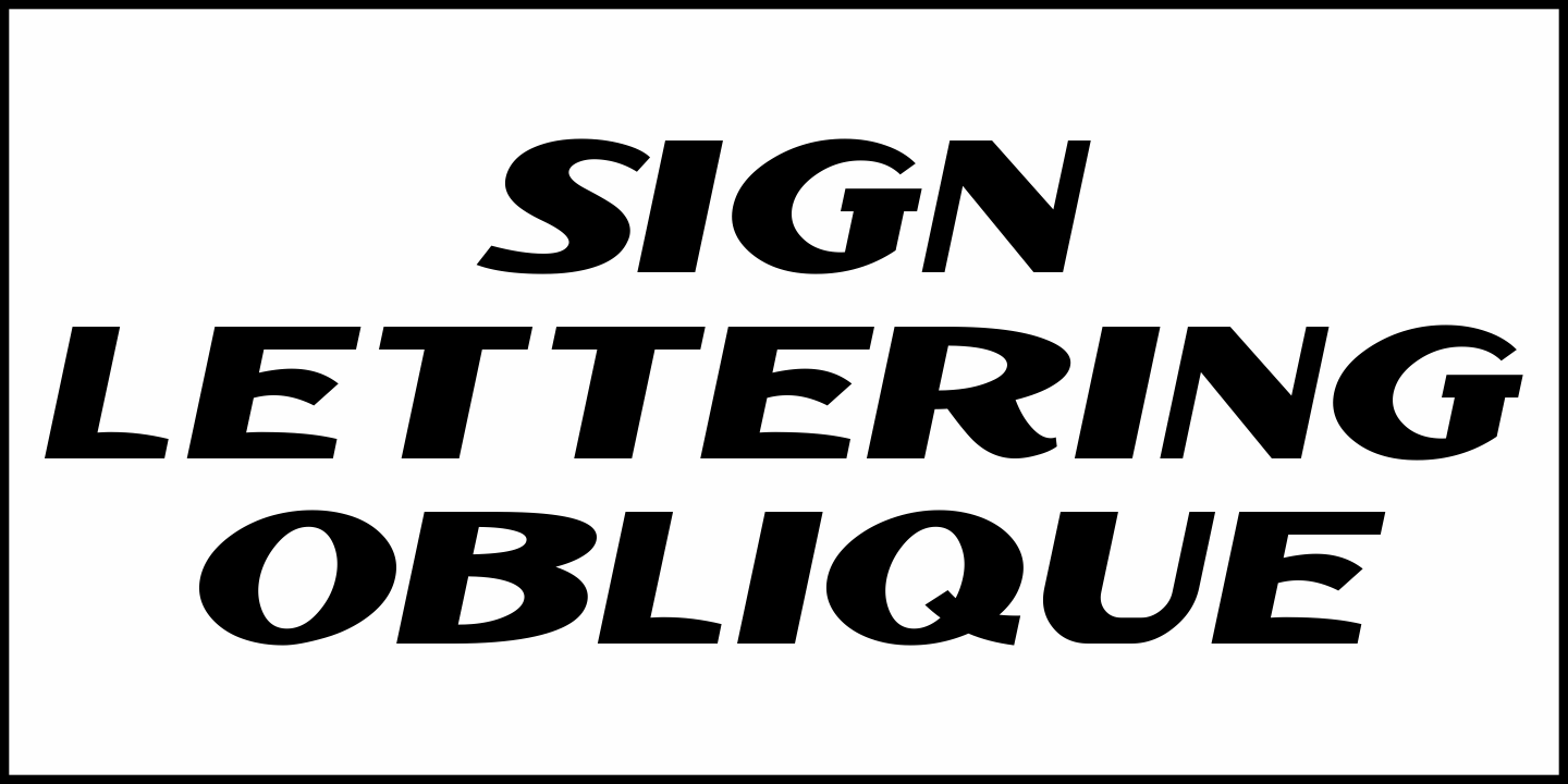 Sign Lettering Font Poster #4