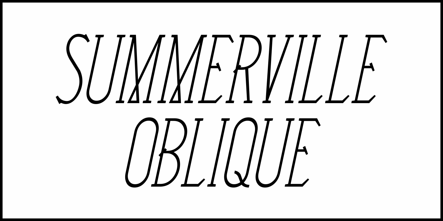 Summerville Font Poster #4