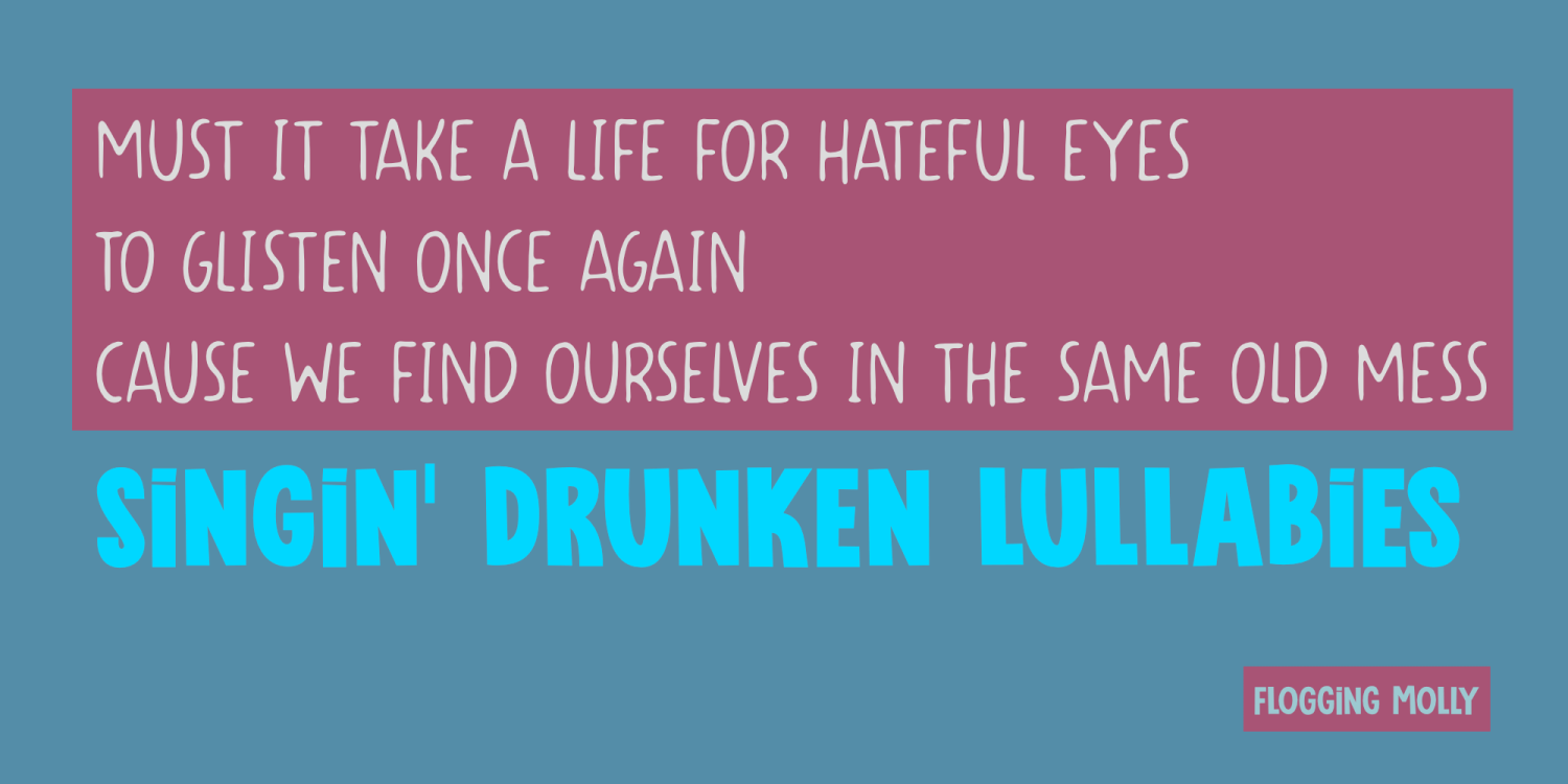 Drinking Song Font Poster #2