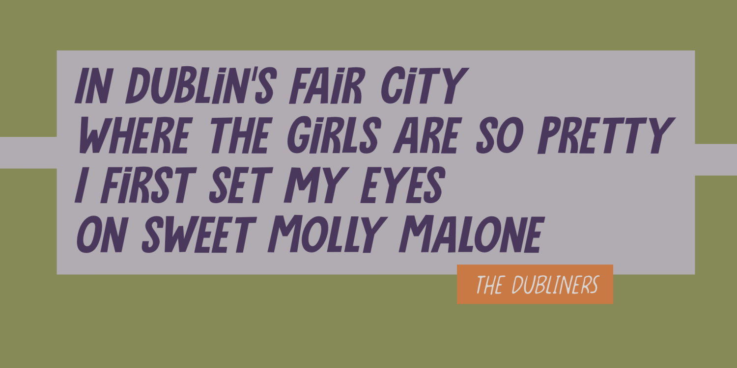 Drinking Song Font Poster #4