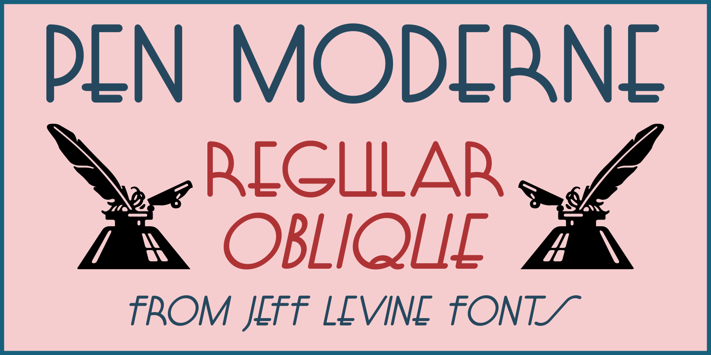 Pen Moderne Font Family