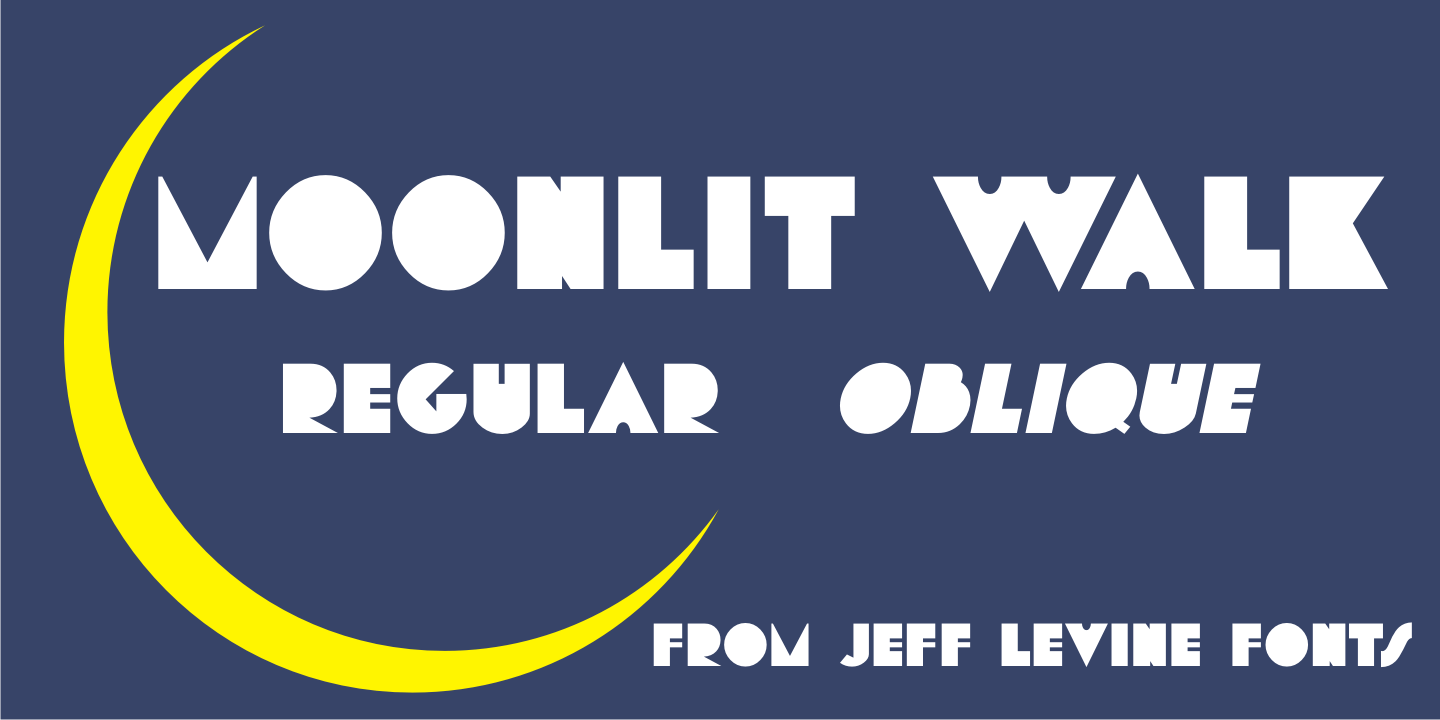 Moonlit Walk Font Poster #1