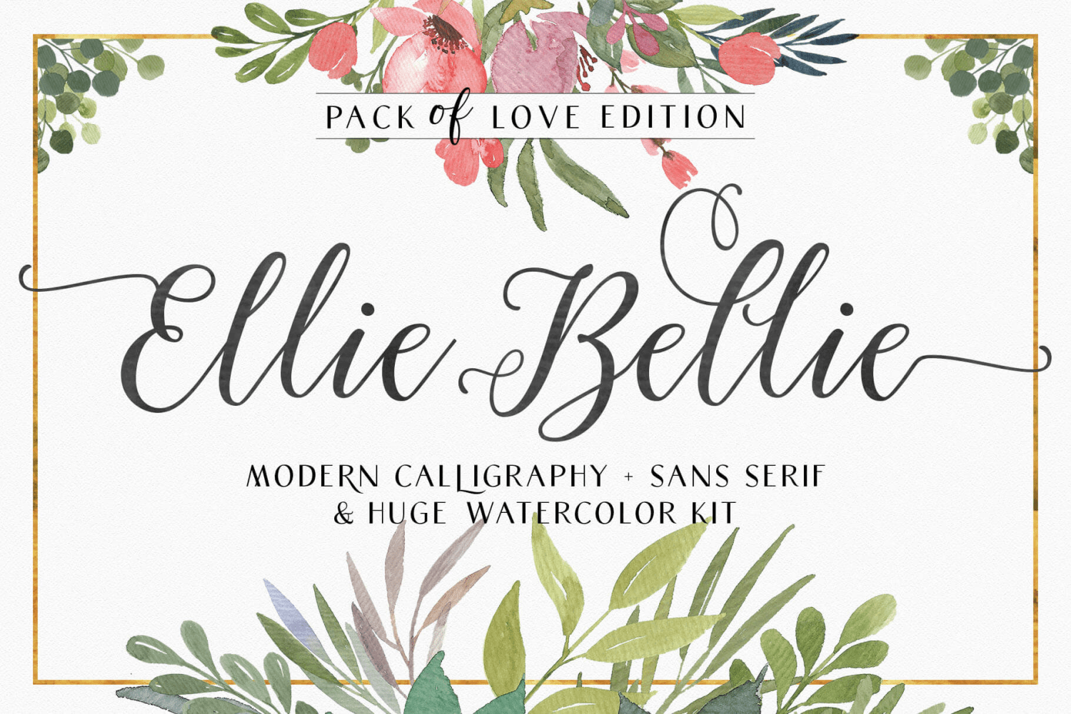 Ellie Bellie Font Family Poster
