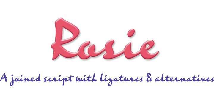 Rosie Font Poster